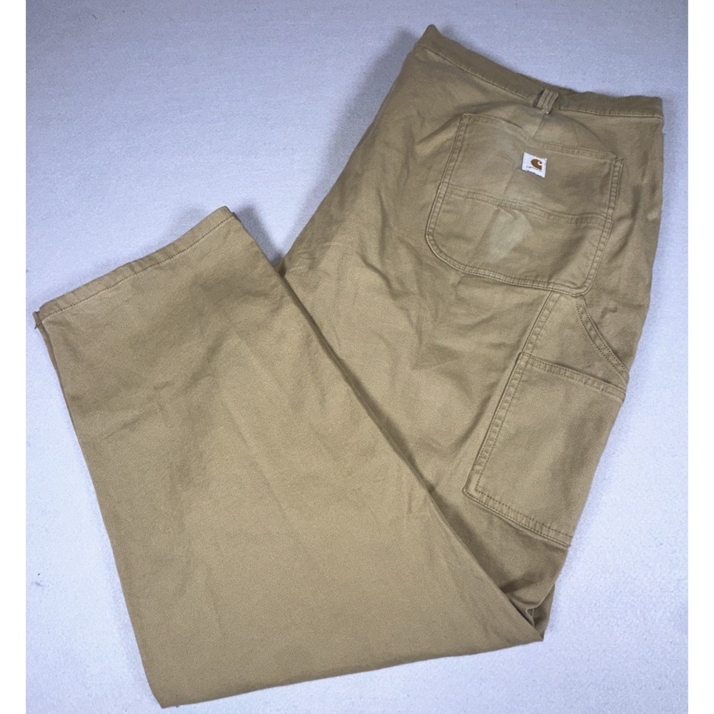 Carhartt Pants Womens Plus 26W Original Fit Canvas Work Utility Tan  See Details